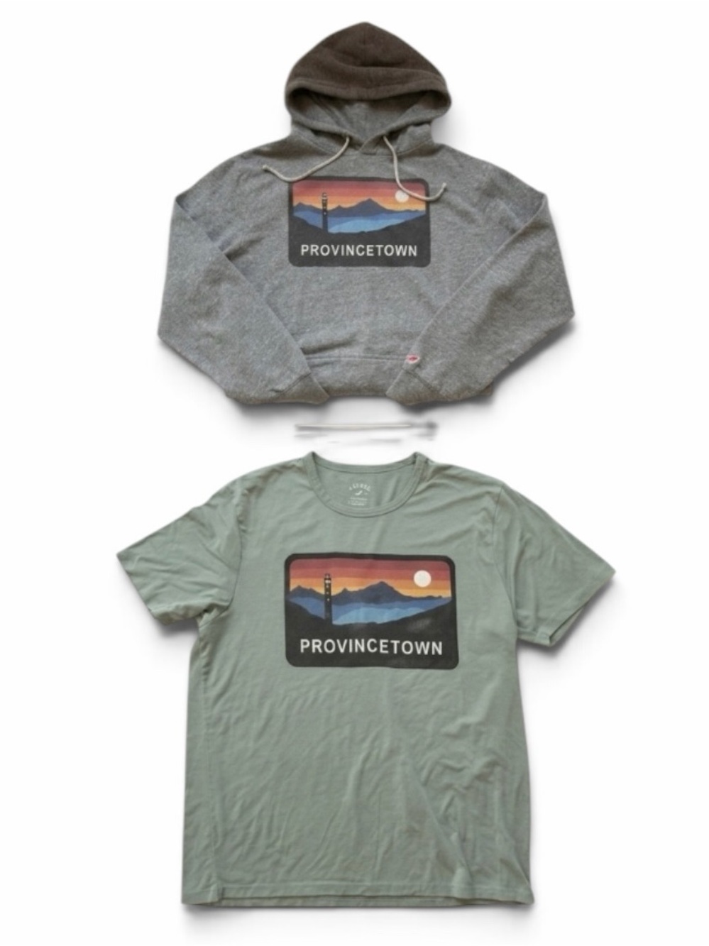 Lot (2) P-Town Providence Town RI Hoodie & T-Shirt Tee  X-Large League Graphic